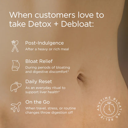 JSHealth Detox + Debloat. Bloating Relief for Women with Milk Thistle, Turmeric, and Fennel. Liver Health and Gut Support. Nutritionist-Formulated (60 Tablets)